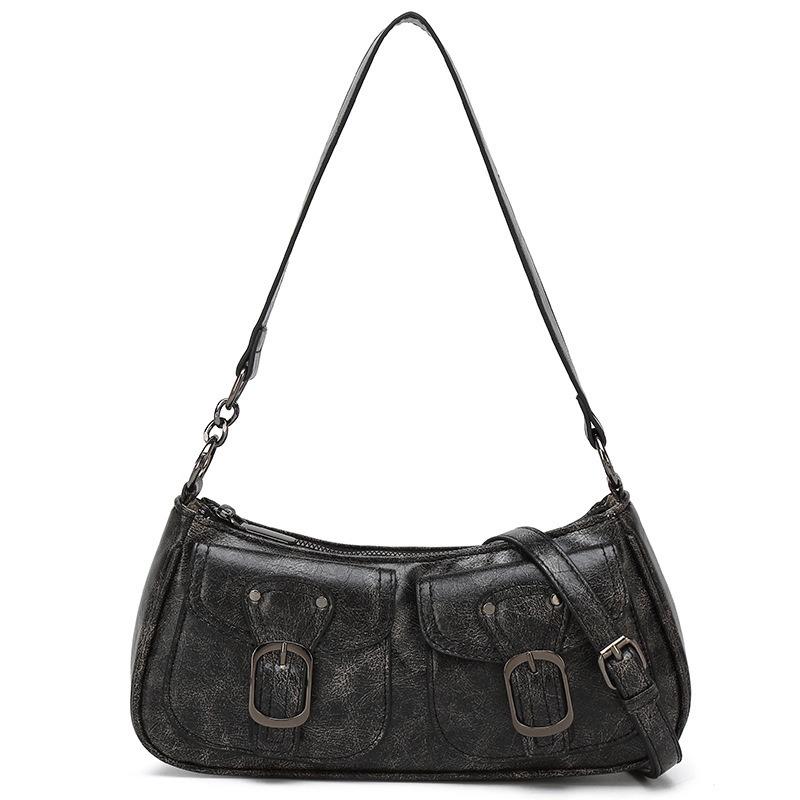 Autumn Winter New Vintage Underarm Bag Women's Fashion Trendy High-Quality Crescent Bag Popular Shoulder