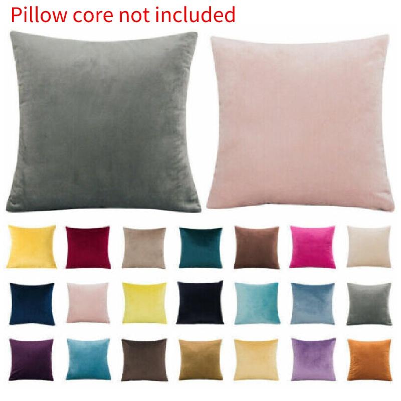 Plush Sofa Cushion Cover Modern And Simple Design Wholesale Velvet Pillowcase
