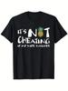 If My Wife Watches It, It's Not Cheating' Pineapple Graphic Men's T-Shirt 100% Cotton,Casual  Round Neck T-Shirt,Machine Washabl