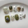 Pure Handmade Wearable Nails - Daily Simple Short Square/Round Style