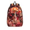 Fashion One Piece Monkey D Luffy Backpack  Mochilas Dual-Use High School Retro Washable Rucksack