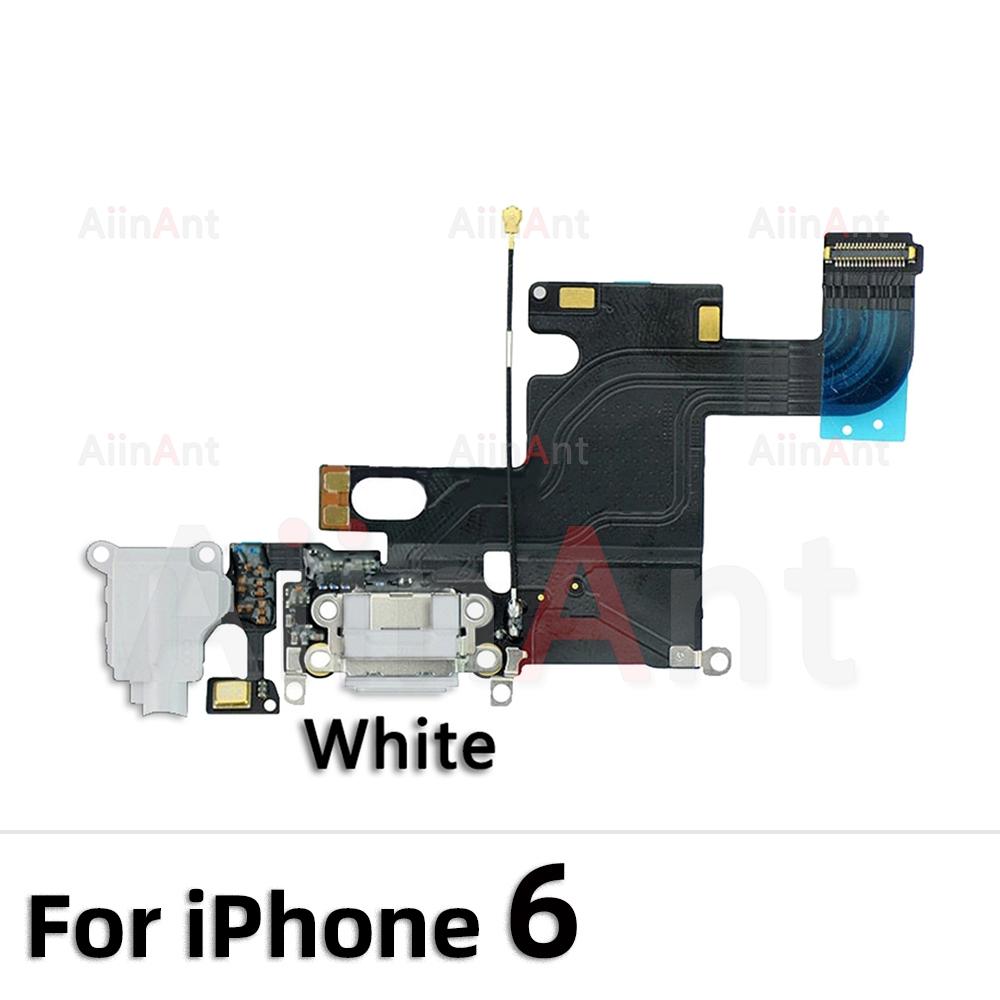 AiinAnt Dock USB Mic Board Charger Connector Fast Charging Port Flex Cable For iPhone 5s 6 6s Plus SE 2 3 2020 2026 Phone Parts