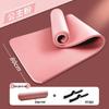 Men's Fitness Yoga Mat - Thick, Anti-slip, Shock-absorbing, Silent, Wide, and Soundproof for Home Exercise.