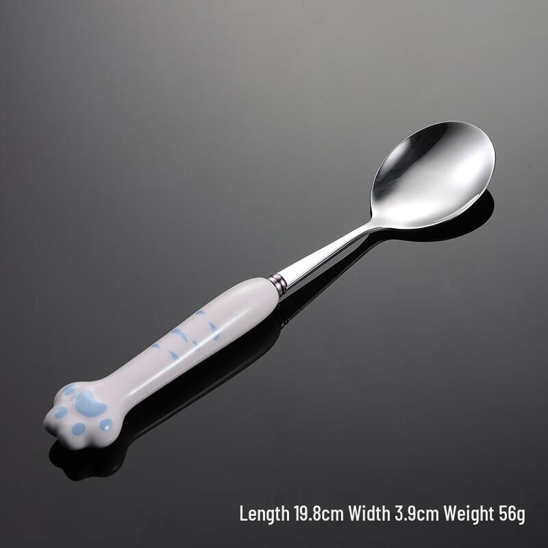 QianXing 304 Stainless Steel Cat Paw Kids Spoon