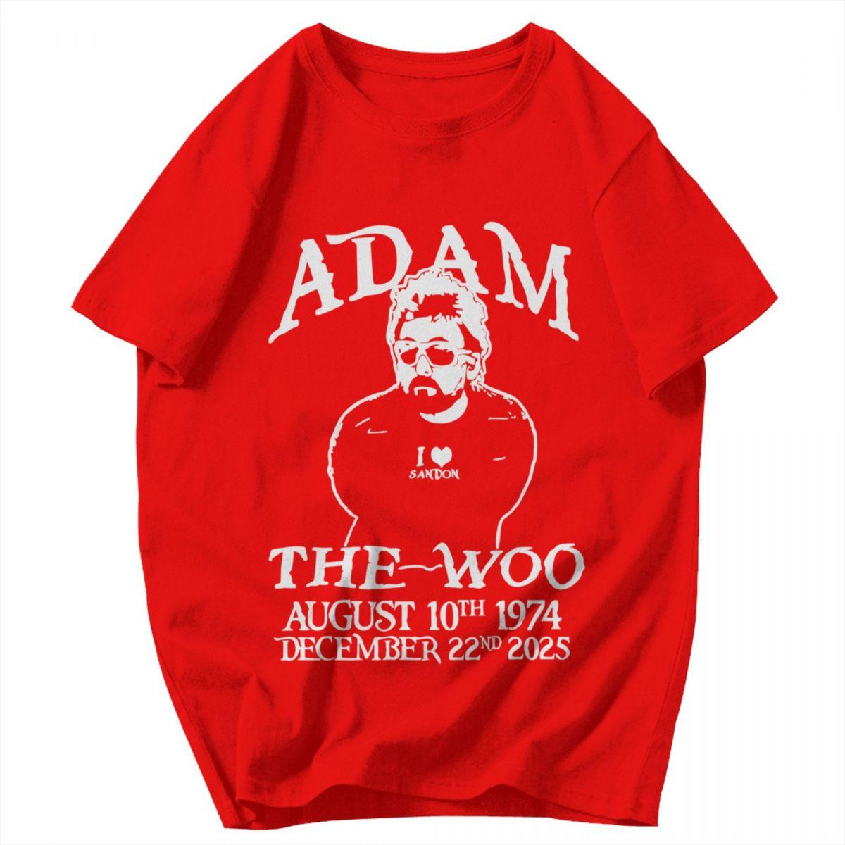 Мужская футболка Adam The Woo RIP Винтажная Уникальная Y2K Графическая Аниме Унисекс Одежда Футболки S