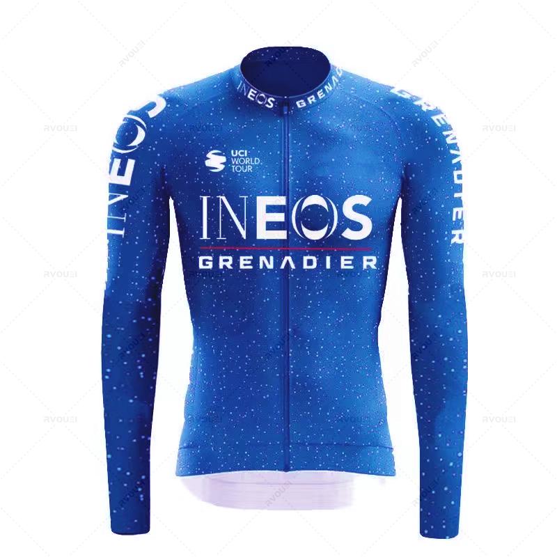 Ineos Grenadier Autumn Cycling Jersey Set Ropa Ciclismo Spring Long Sleeve Bicycle Clothing MTB Bicicleta Maillot Bike Culotte