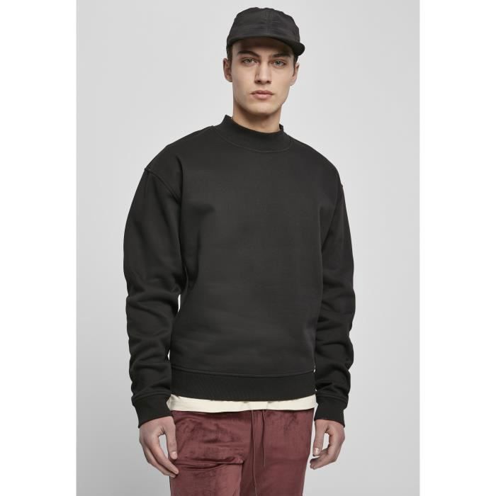 Sweatshirt Urban Classics mock neck crew - noir - M