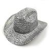 Color Blocks Laser Cowboy hat Western cowboy men and women retro party stage party Cowboy hat outdoor knight hat Wholesale