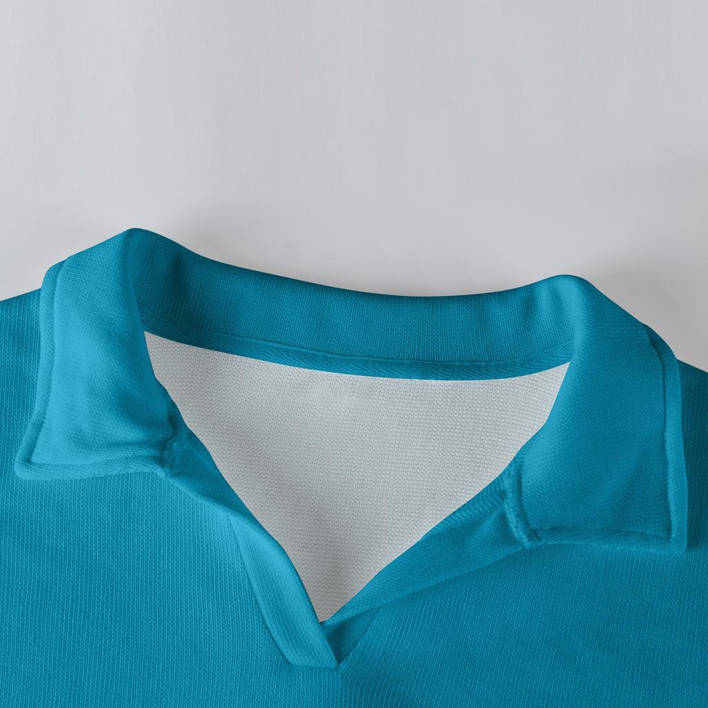 Men's Casual Collared Long-Sleeve Knit Base Layer Top