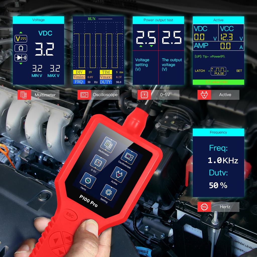 Pro 9-30V Circuito de Carro Diagnóstico de Circuito Automotivo Kit de Sonda de Circuito 12V 24V Multímetro Osciloscópio Digital Ativação de Peças/0-5V Ajustável
