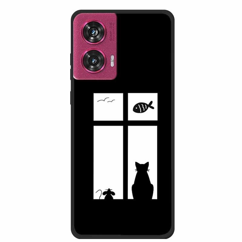 MOTO EDGE 50 Fusion Simple Letter TPU Soft Case: Personalized Color Design