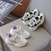 Girls' sports shoes 2025 spring and autumn new running soft sole lightweight boys breathable mesh medium and older children's casual shoes
