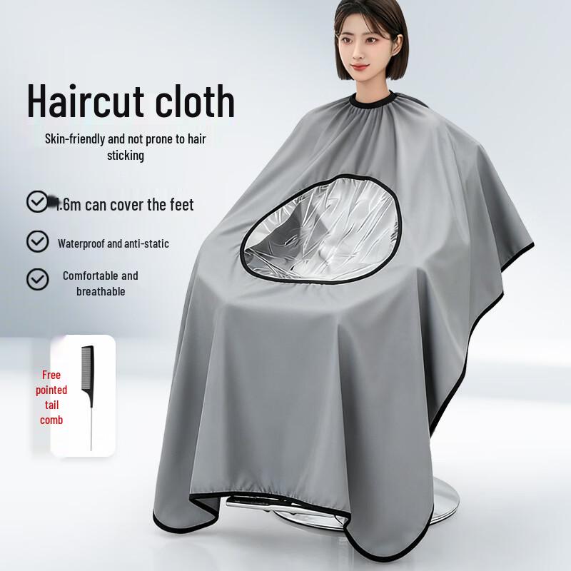 

Transparent Haircut Cape with Visible Window
