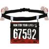 Centură de talie pentru număr de cursă, suport pentru bib pentru triatlon, maraton, ciclism, cu motor cu 6 bucle de gel, accesorii sportive de fitness