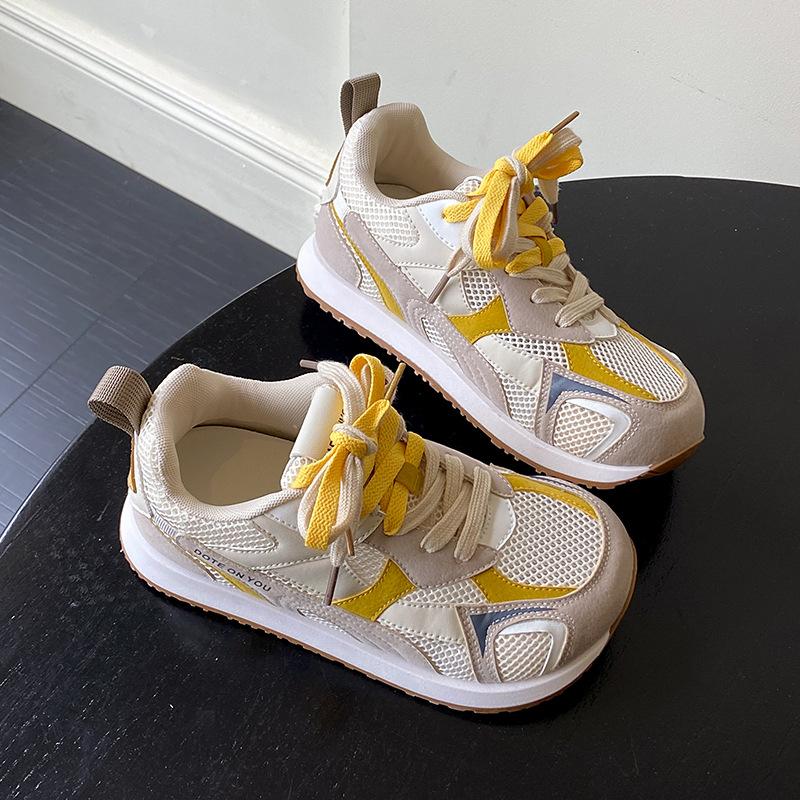 Retro mesh breathable Forrest Gump casual sports shoes women's 2025 new summer thick-soled versatile lightweight German training shoes