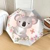 1pc Koala Flowers Pattern Umbrella  Automatic Opening and Closing Umbrella, High Quality Umbrella, Ideal Gift for Her 264