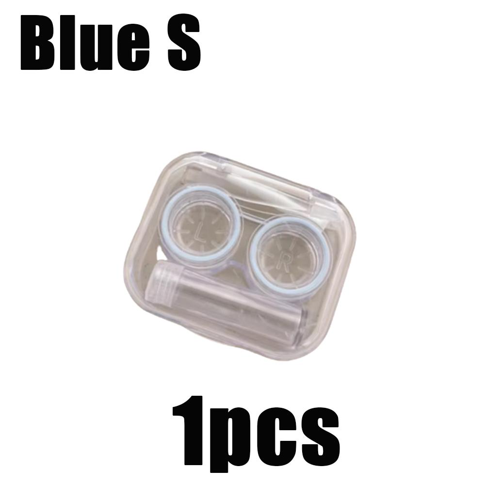 1pcs Contact Lens Cases Portable Plastic Storage Box With Tweezer Suction Stick Set Or Travel Holiday Contact Lenses Organizer