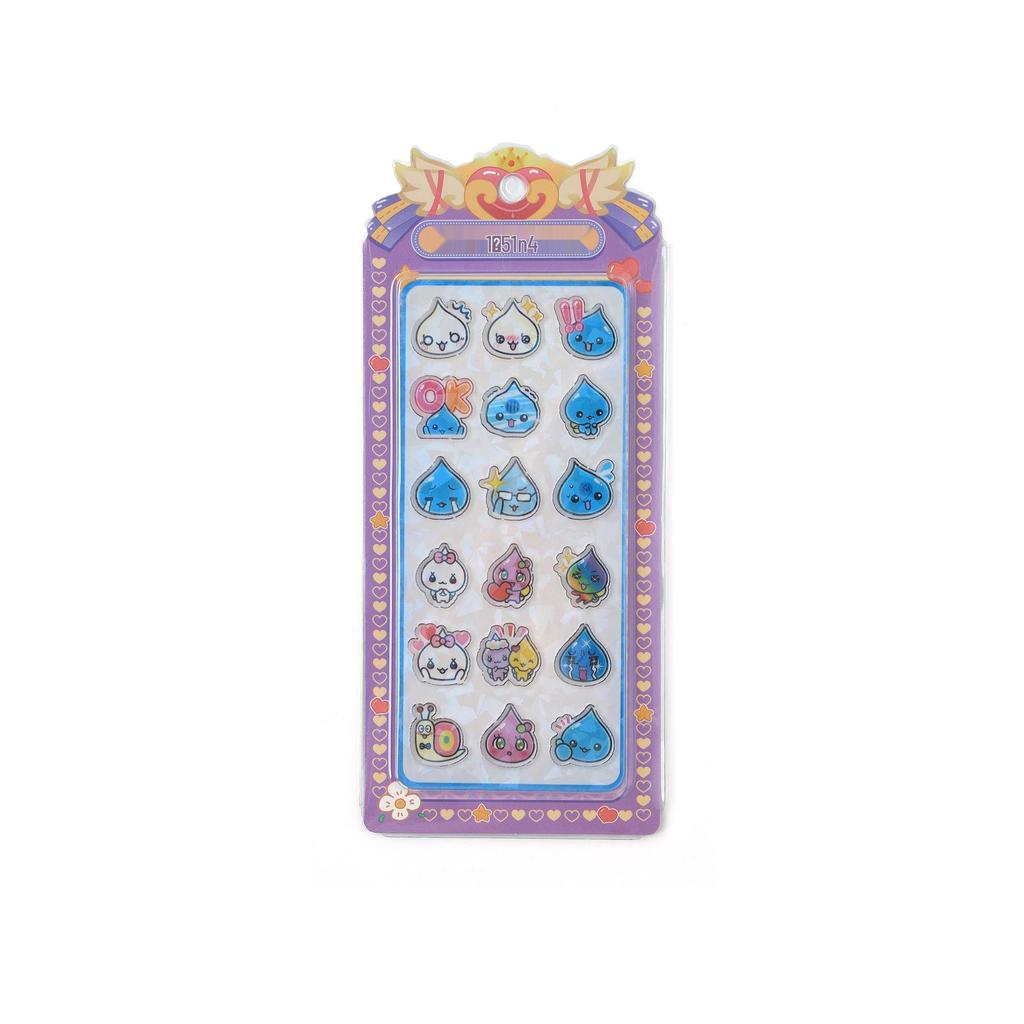 3D Acrylic Cartoon Princess Scene Stickers for Kids - Creative Decorative Stick-On Fun