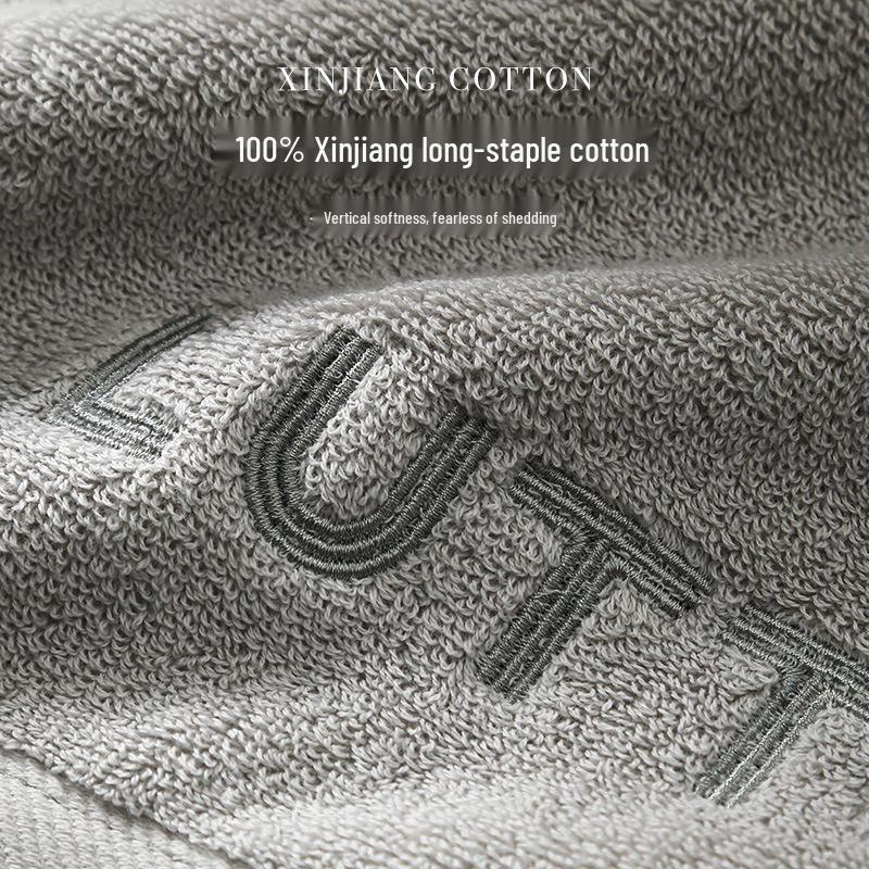 7A Antibakterielles reines Baumwolltuch - Saugfähig, fusselfrei, verdicktes Gesichts- und Körperhandtuch für Erwachsene