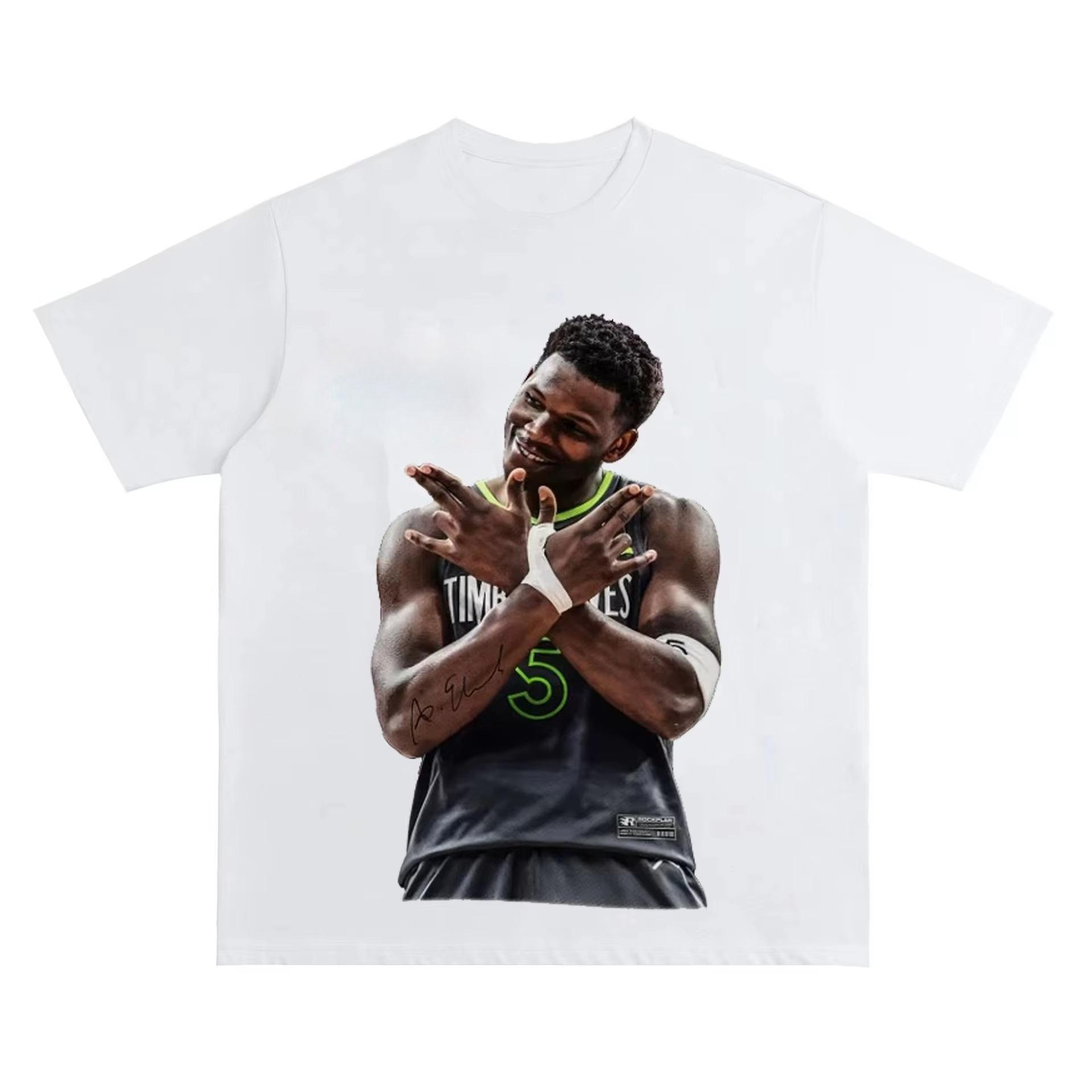 

2025 Новая летняя модная и повседневная высококачественная мужская футболка из чистого хлопка с круглым вырезом и графическим принтом Футболки Мужская одежда 4XL