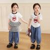 LUSON Little O'Treasure Girls' Irregular Hem Short Sleeve T-Shirt