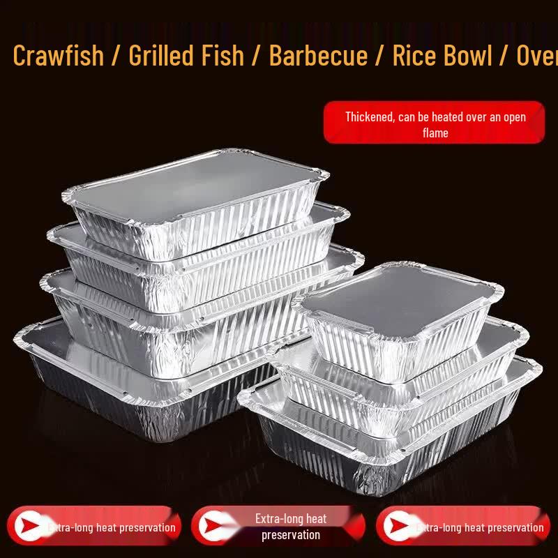 Rectangular Aluminum Foil Food Containers