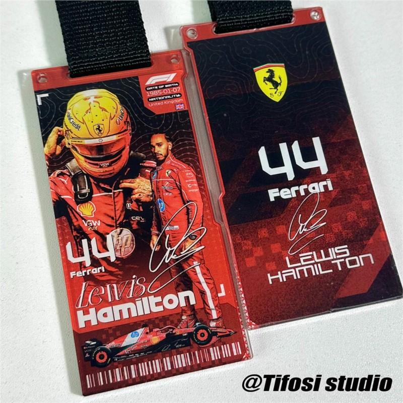 F1 Ferrari Racing Driver Pass Pendant Charles Leclerc Max Verstappen Car Fans Enthusiast Collection Exquisite Gift Accessories