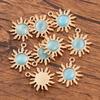 10 Pieces Sun Pendant, Diy Jewelry - Silver Plated Jewelry Making Accessories for Bracelets, Necklaces and Earrings
