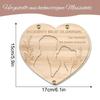 Porte-argent de mariage en bois en forme de cœur Décoration de mariage Enveloppes de mariage Cadeau pour jeunes mariés Nouveaux mariés Mariée