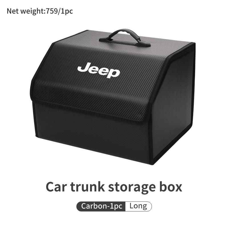 Car Trunk Storage Box Leather Tools Organizer Kit Accessories For Jeep Grand Cherokee Compass Patriot Renegade Wrang