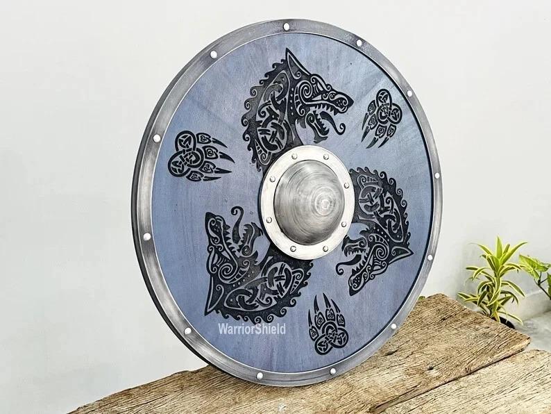 Medieval Shield Handmade Shield Wolf Shield Wall Decor
