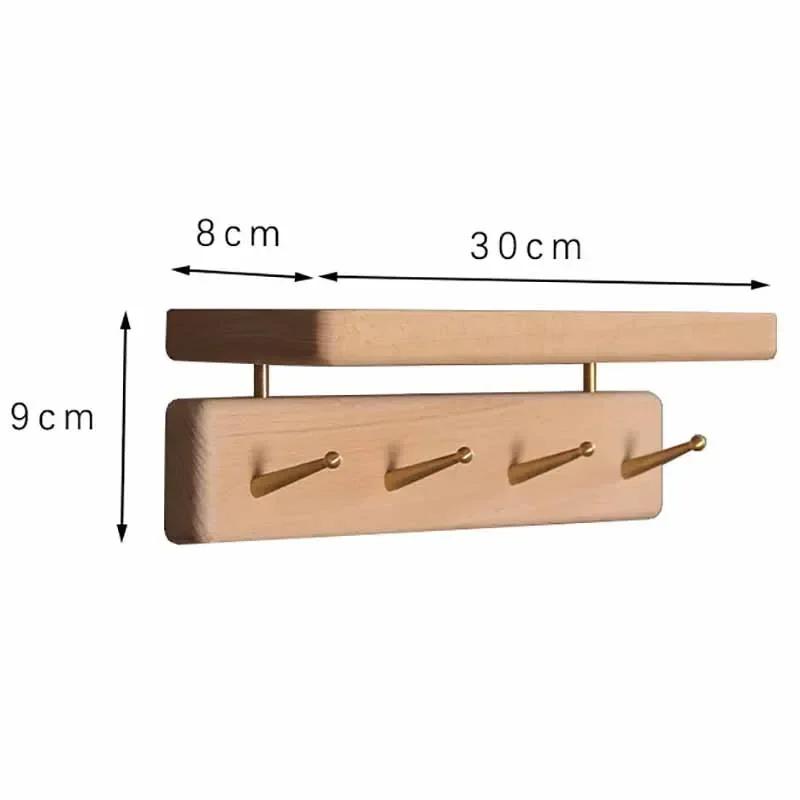 

Многофункциональный прихожий деревянный настенный вешалка для одежды гардеробные спальня хранение одежды шляпы пальто органайзер крючки вешалки