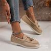 Europe, America and Foreign Trade 2025 New Large Size Low-top Foot Shoes Women's 43 One-pedal Loafers Foot Lazy Shoes