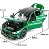 1/24 Scale M8 Diecast Car Model Toy, Pull Back Toy Vehicle with Sound and Light for Kids Toddler Boys Girls Gift Collection