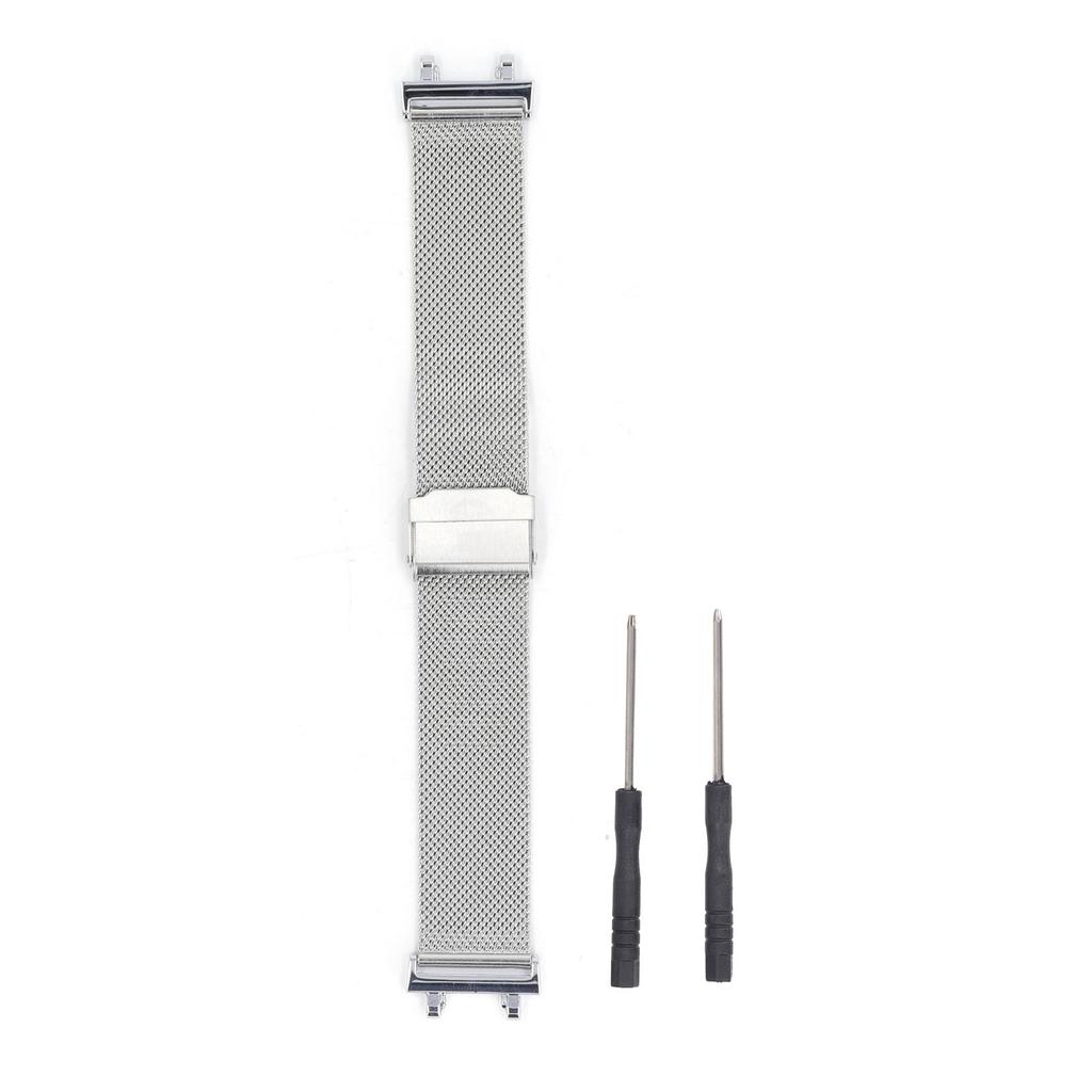 Mesh Watch Band Professional Stylish Simple Polished Adjustable Metal Watch Strap with Buckle for