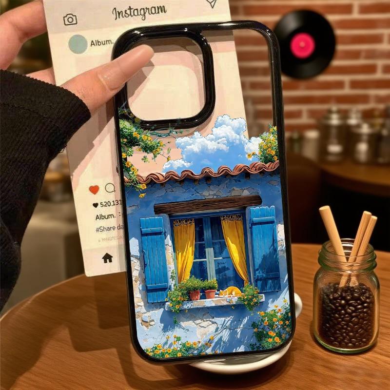 Vacation Villa House Scene Landscape Phone Case for IPhone 17 16 12 13 14 11 15 Pro Max Mini Plus XR XS X 8 Autumn Scenery Case