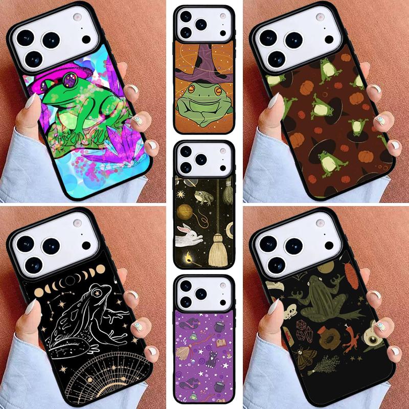 Witch Frog soft Phone Case for iPhone 17ProMax 12 13 14 15 16e 17 Pro Max Plus Air Cover
