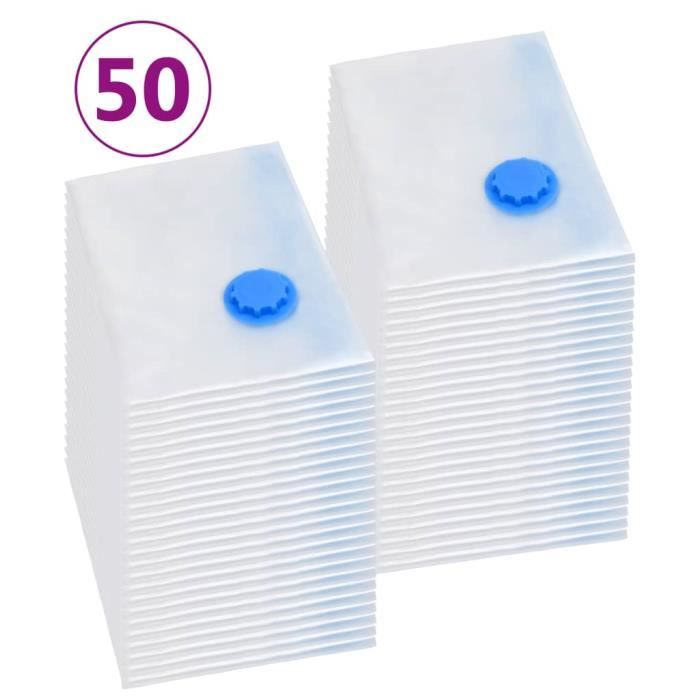 VidaXL Sacs de voyage sous vide Sacs de vêtements 120x70 cm 50 pcs