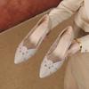 Ladies Shoes on Sale 2025 Shallow Women's High Heels Fashion Crystal Office and Career Sexy Pointed Toe Best Seller Heels Women