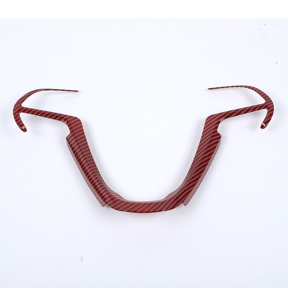 

Декоративная наклейка на руль из АБС-пластика подходит для Jeep Grand Cherokee для Jeep Cherokee 2014-2020, аксессуары для салона автомобиля красный черный