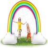 Inflatable Rainbow Bridge Shark Cloud Sprinkler Toy for Kids' Water Play