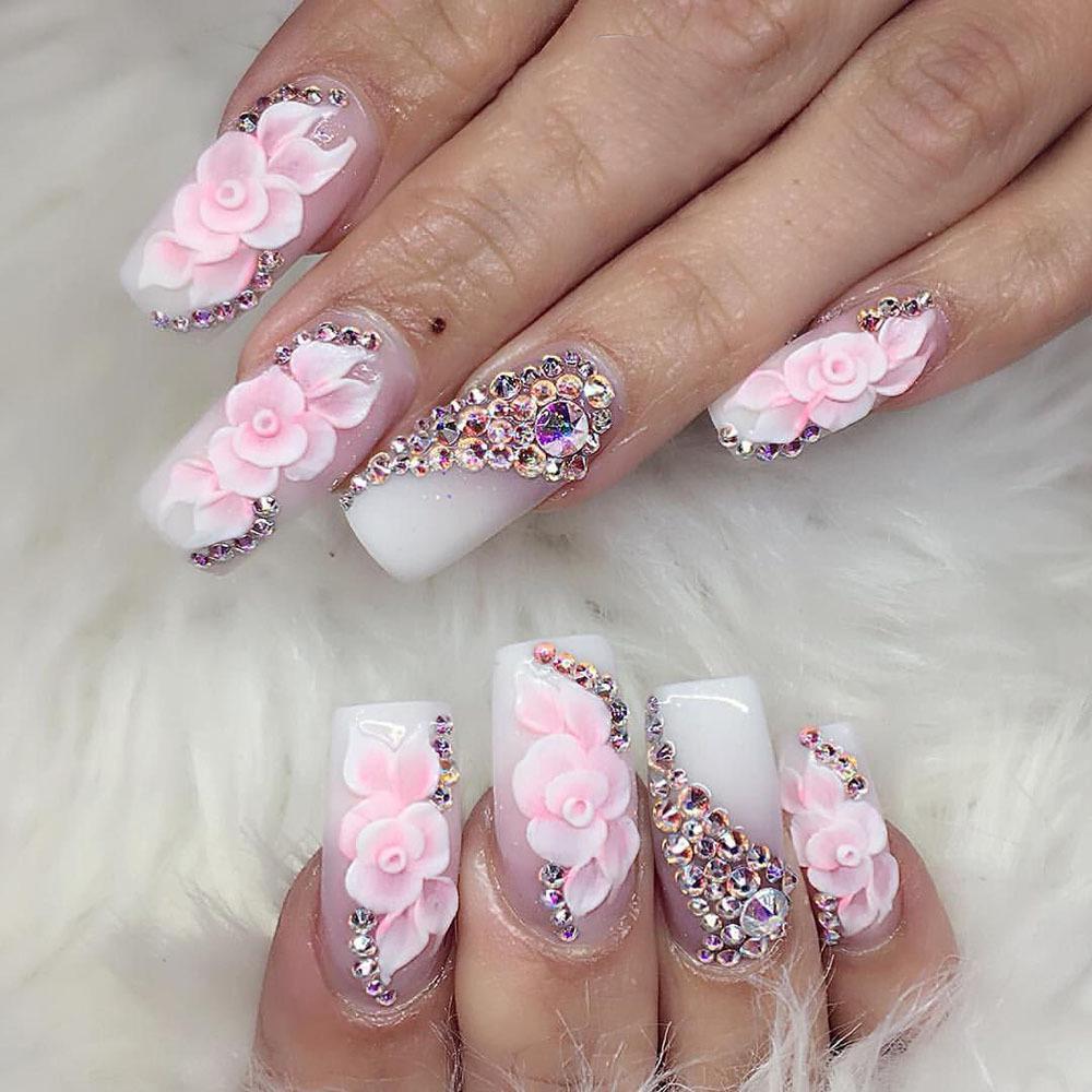 Nail Crystal Powder: Multi-color French Pure Color & Carving Extension 4-in-1 DIY Powder