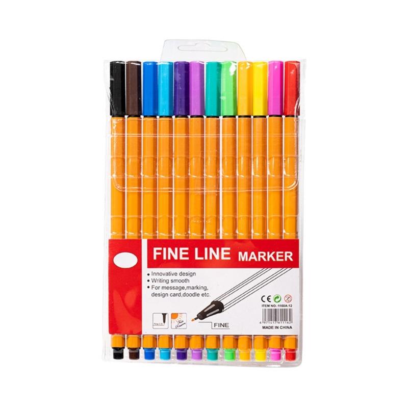 Water Based Ink Pen Precisions 0.4mm Tip Artist Markers For Detailed Drawing Writing Coloring Projects