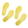 2Pair Foot Shaped Floor Markers PVC Non Slip Educational Footprint Markers for Preschool Classroom Kindergarten Yellow