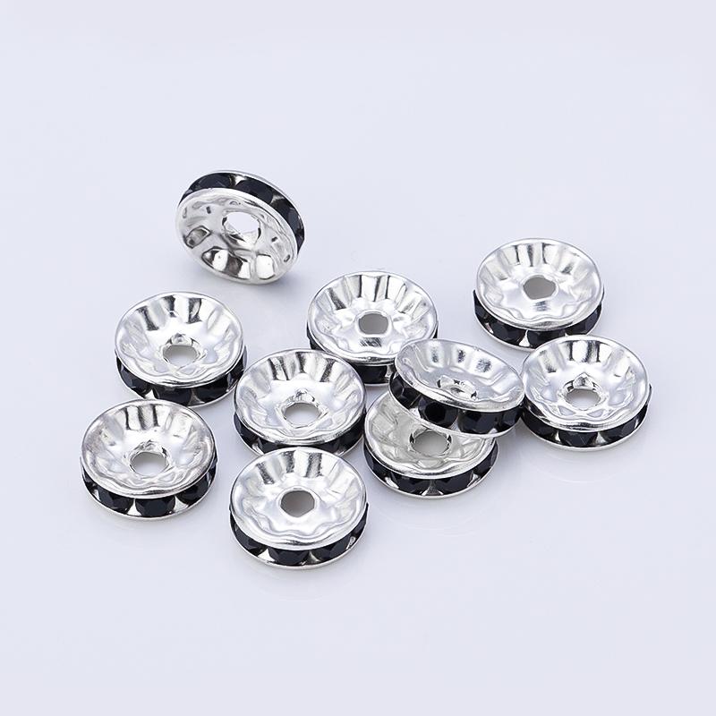 Louleur High Quality Rhinestone Crystal Beads Rondelle Loose Spacer Beads For DIY Jewelry Making Accessories Supplie Wholesale