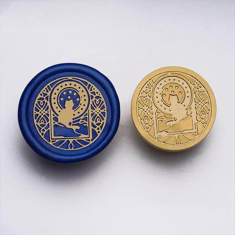 Fire Paint Seal Retro Wax Seal Embossed Stamp Alloy Handle Grip Wedding Postal Seal DIY Scrapbook Envelope Invitation Gift 2025