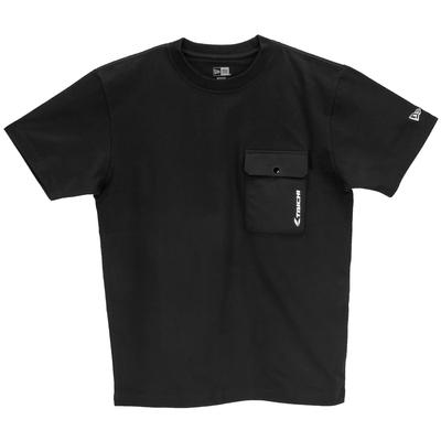 RS TAICHI S/S COTTON POCKET TEE, NEWERA, Black, Size L [NEU008]