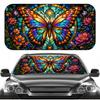 1Pcs Compact Foldable Visor Car Windshield Sunshade UV Rays Heat Blocker Keeps Vehicle Cool Unique Design Fit Sedans SUVs RVs