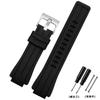 Cinturino per orologio in gomma di alta qualità per orologio TIMEX T2N720 TW2T76300 Serie T2N721 Uomo Nero Impermeabile Silicone Sportivo 24*16mm