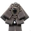 Bow Tie for Women Bowknot Necktie Vintage College Style Elegant Ribbon Formal Fashion Brooch Pin